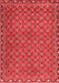 Abstract Red Contemporary Area Rugs