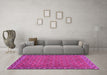 Machine Washable Abstract Pink Contemporary Rug in a Living Room, wshcon2896pnk