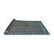 Sideview of Abstract Light Blue Contemporary Rug, con2896lblu