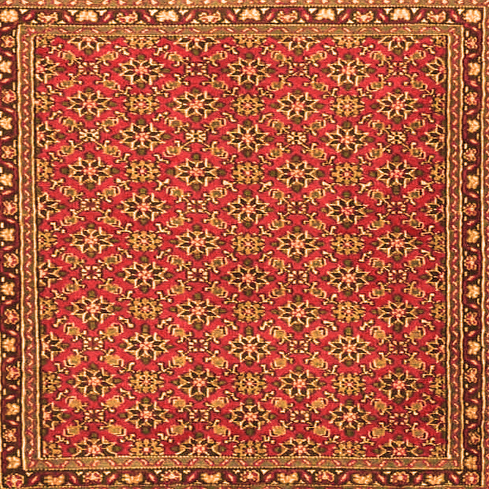 Serging Thickness of Abstract Orange Contemporary Rug, con2896org