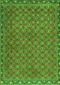 Abstract Green Contemporary Rug, con2896grn