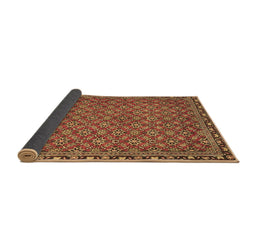 Sideview of Abstract Brown Contemporary Rug, con2896brn