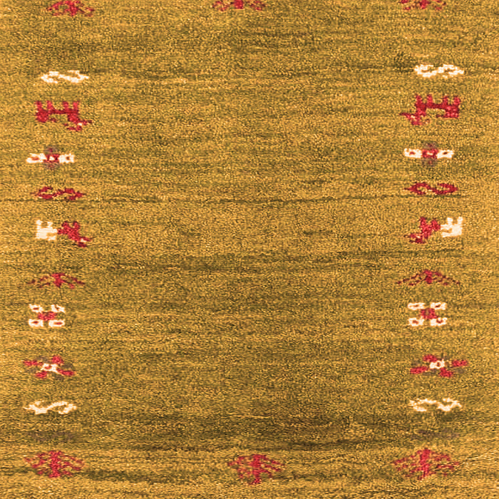 Serging Thickness of Abstract Orange Contemporary Rug, con2897org