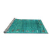 Sideview of Machine Washable Abstract Light Blue Contemporary Rug, wshcon2897lblu