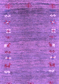 Abstract Purple Contemporary Rug, con2897pur