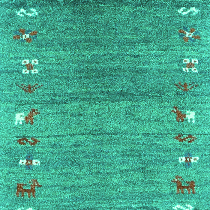 Machine Washable Abstract Turquoise Contemporary Area Rugs, wshcon2897turq