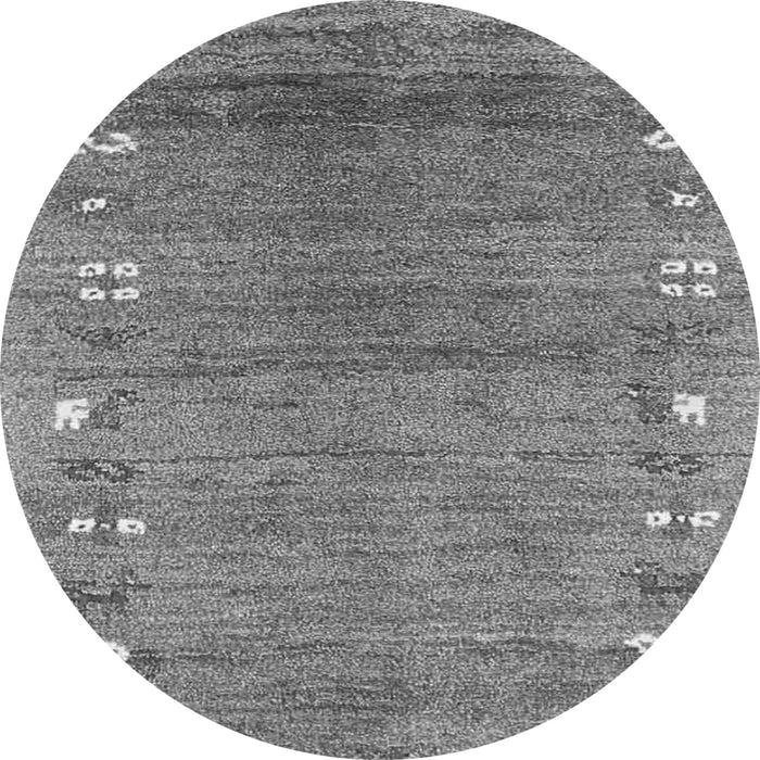 Square Abstract Gray Contemporary Rug, con2897gry
