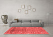 Contemporary Red Washable Rugs