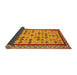 Thickness of Contemporary Orange Modern Rug, con2898