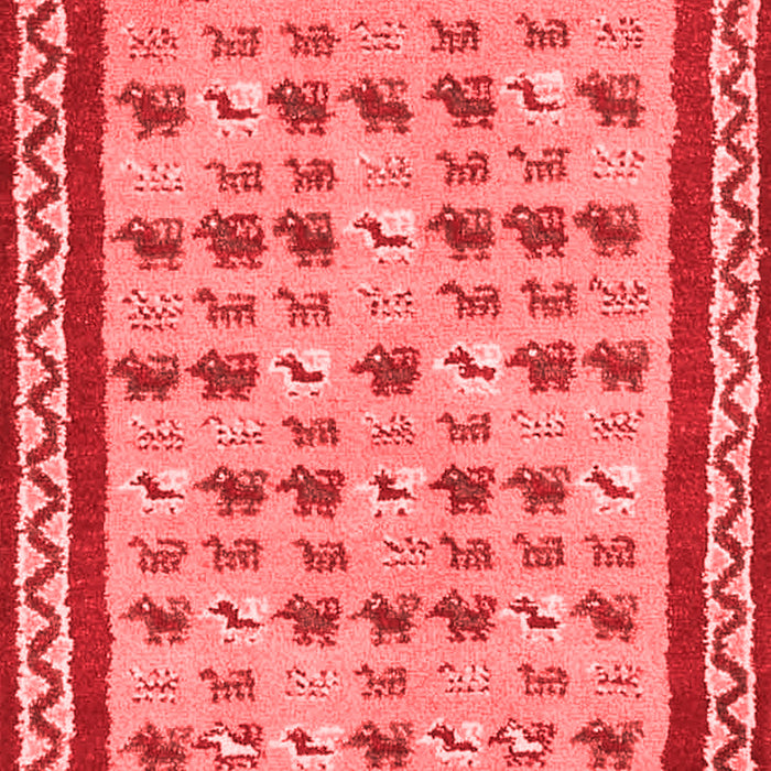 Abstract Red Contemporary Area Rugs