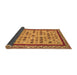 Sideview of Abstract Brown Contemporary Rug, con2898brn