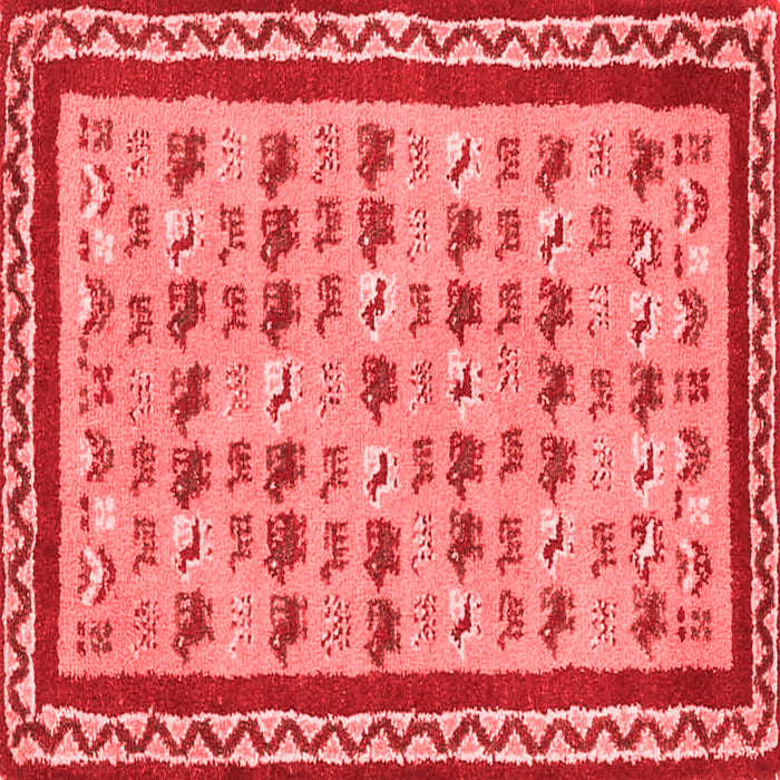 Abstract Red Contemporary Rug, con2898red