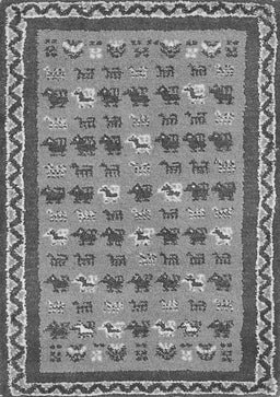 Abstract Gray Contemporary Rug, con2898gry