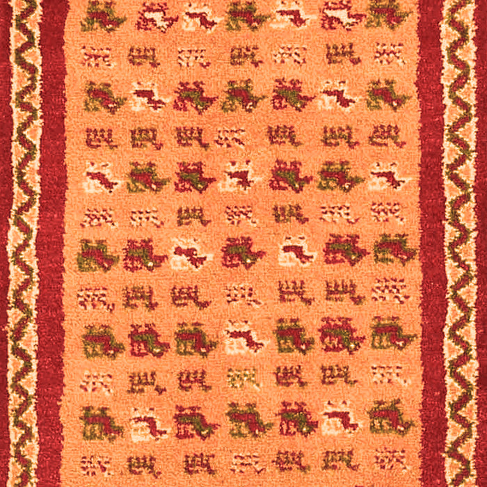 Abstract Orange Contemporary Rug, con2898org