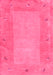 Abstract Pink Contemporary Rug, con2899pnk