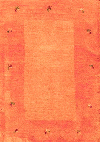 Abstract Orange Contemporary Rug, con2899org