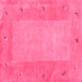 Square Abstract Pink Contemporary Rug, con2899pnk