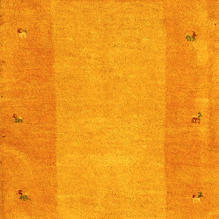 Machine Washable Abstract Yellow Contemporary Rug, wshcon2899yw