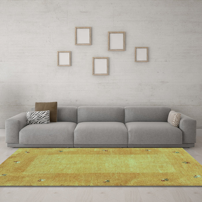 Machine Washable Abstract Light Blue Contemporary Rug in a Living Room, wshcon2899lblu