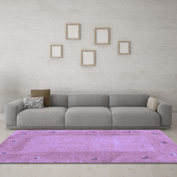 Machine Washable Abstract Blue Contemporary Rug in a Living Room, wshcon2899blu