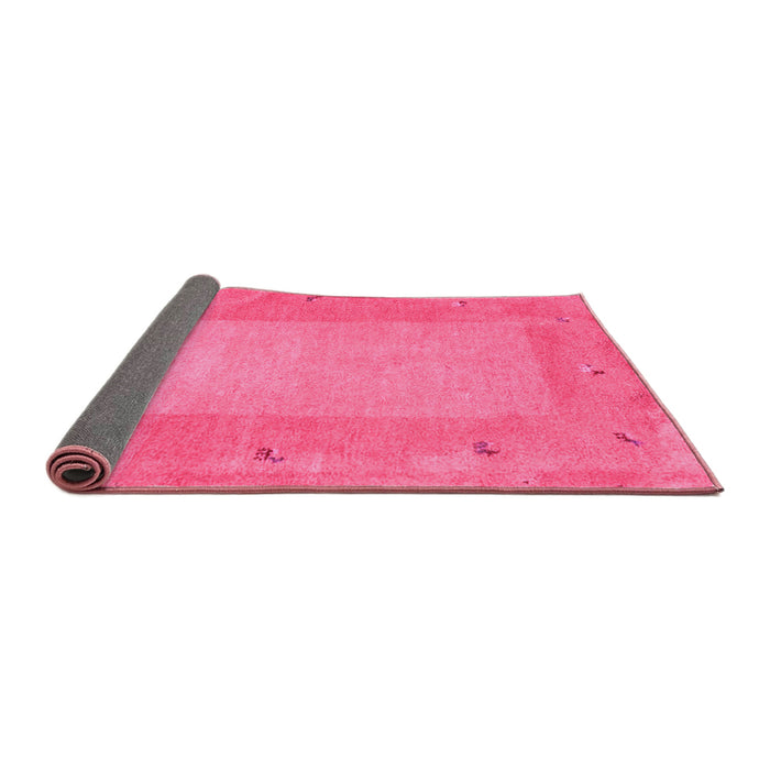 Sideview of Abstract Pink Contemporary Rug, con2899pnk