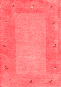 Abstract Red Contemporary Rug, con2899red