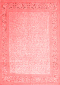 Abstract Red Contemporary Rug, con289red