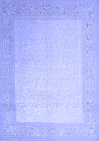 Abstract Blue Contemporary Rug, con289blu