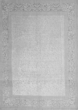 Abstract Gray Contemporary Rug, con289gry
