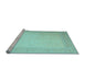 Sideview of Machine Washable Abstract Light Blue Contemporary Rug, wshcon289lblu