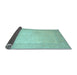 Sideview of Abstract Light Blue Contemporary Rug, con289lblu