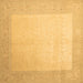 Square Abstract Brown Contemporary Rug, con289brn