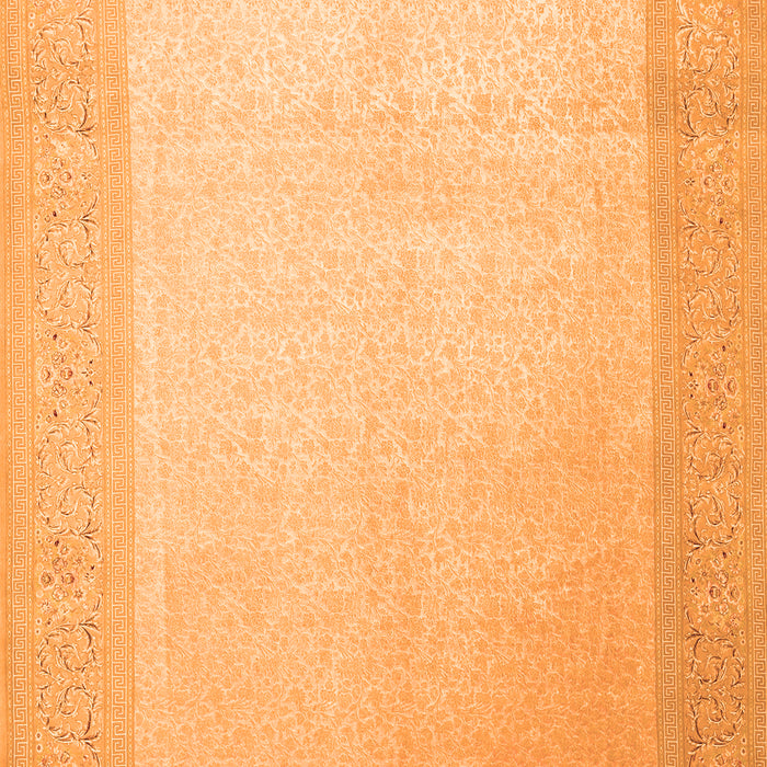 Abstract Orange Contemporary Rug, con289org
