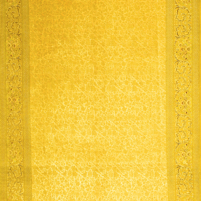Abstract Yellow Contemporary Rug, con289yw