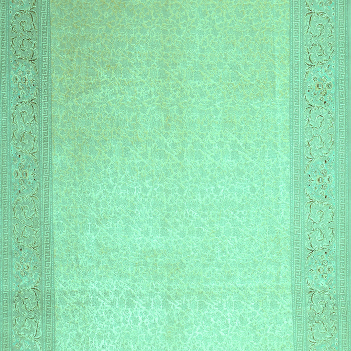 Abstract Turquoise Contemporary Rug, con289turq