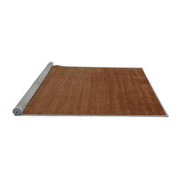 Sideview of Machine Washable Abstract Light Blue Contemporary Rug, wshcon28lblu