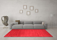 Machine Washable Abstract Red Contemporary Rug, wshcon28red