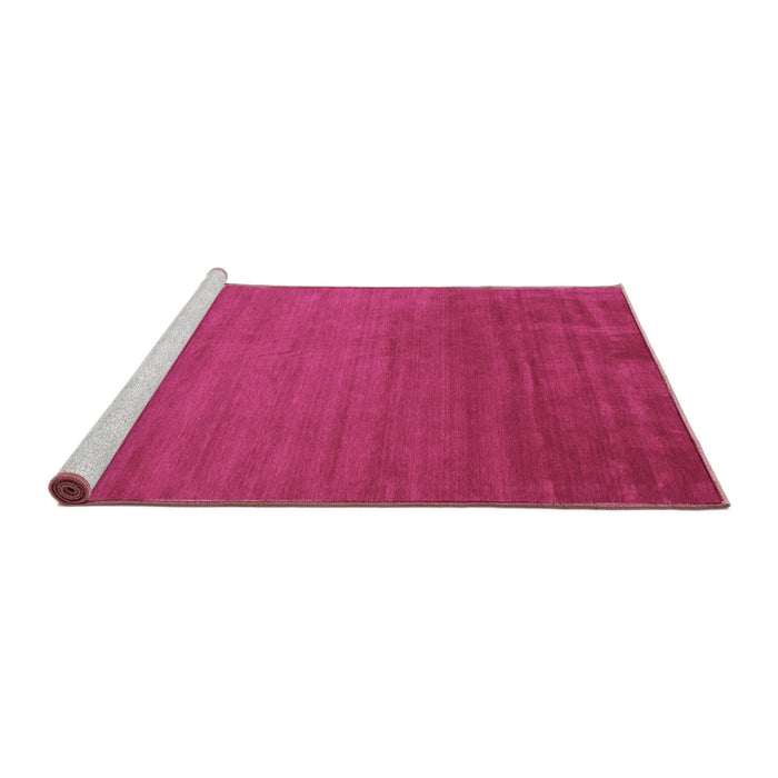 Sideview of Machine Washable Abstract Purple Contemporary Area Rugs, wshcon28pur