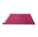 Sideview of Machine Washable Abstract Purple Contemporary Area Rugs, wshcon28pur