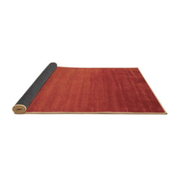 Sideview of Abstract Brown Contemporary Rug, con28brn