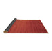 Sideview of Abstract Brown Contemporary Rug, con28brn