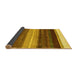 Sideview of Abstract Yellow Contemporary Rug, con2900yw