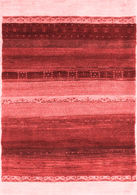 Abstract Red Contemporary Rug, con2900red