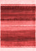 Abstract Red Contemporary Area Rugs