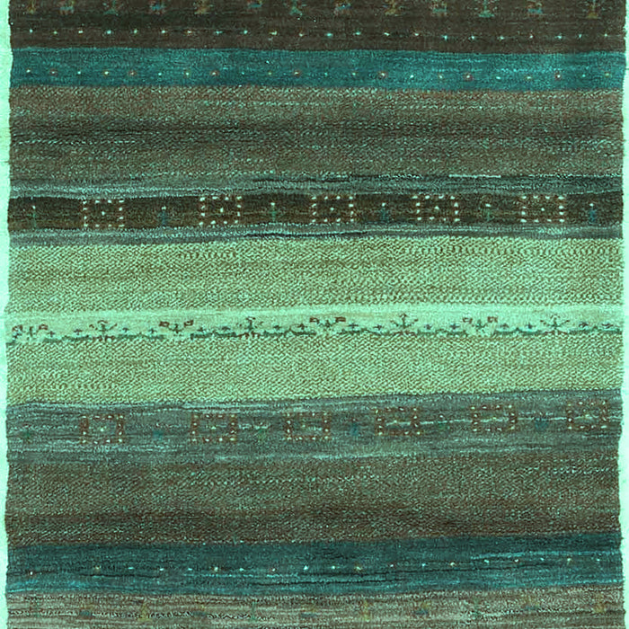 Abstract Turquoise Contemporary Rug, con2900turq