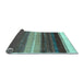 Sideview of Abstract Light Blue Contemporary Rug, con2900lblu