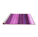 Sideview of Machine Washable Abstract Purple Contemporary Area Rugs, wshcon2900pur