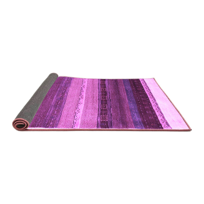 Sideview of Abstract Purple Contemporary Rug, con2900pur