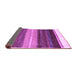 Sideview of Abstract Purple Contemporary Rug, con2900pur