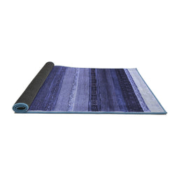 Sideview of Abstract Blue Contemporary Rug, con2900blu